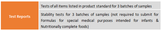 FSMP,China,Food,Registration,Dossier,Requirement